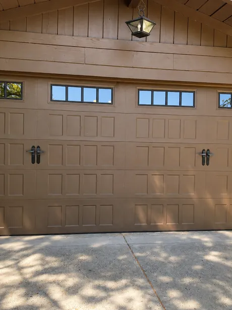 New Door Installation, Wood Like Design